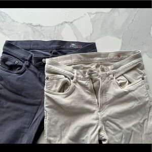 Men’s Faherty stretch terry pants, navy (stone sold)